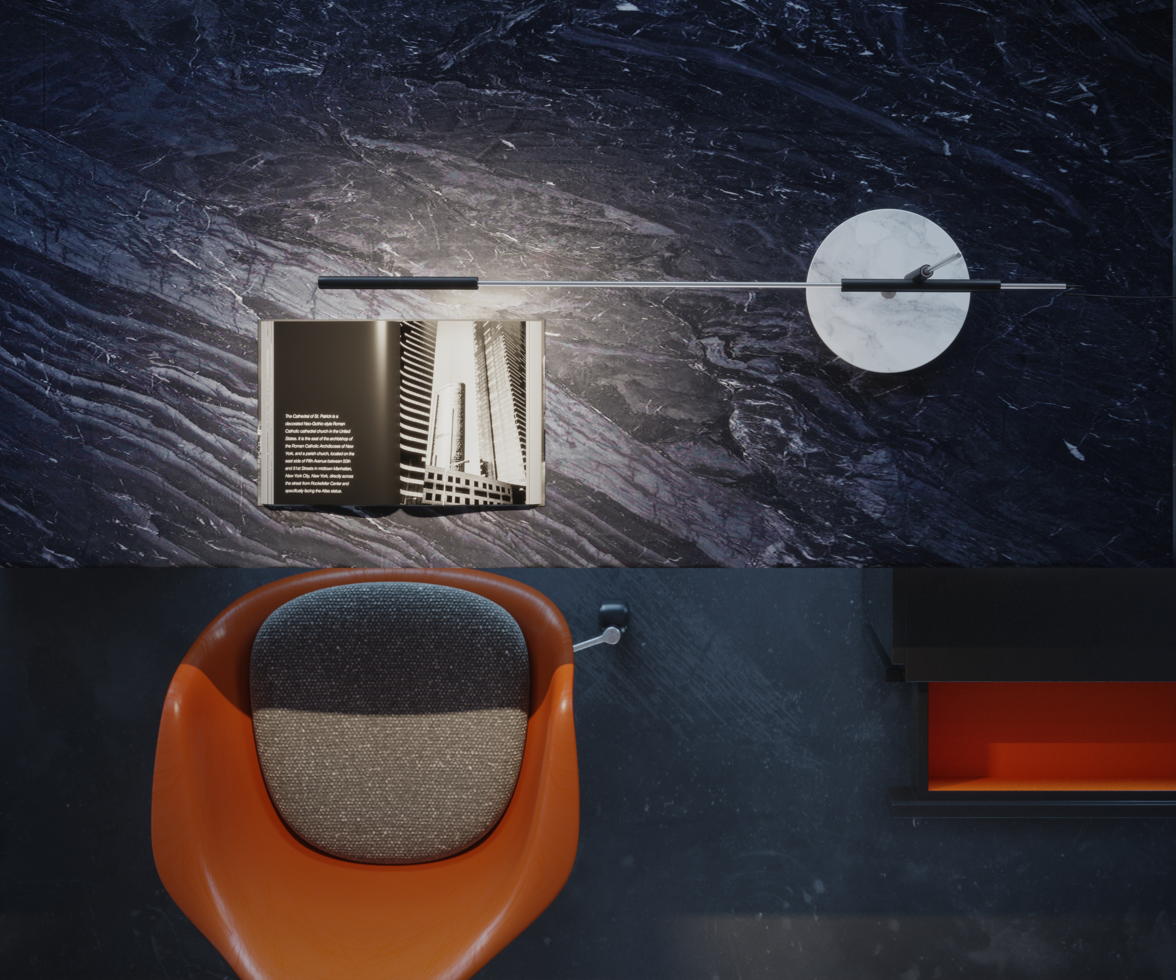 3D render of PLUSminus lamp.